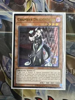 Yugioh! Chamber Dragonmaid Ultimate Rare Near Mint OP28-EN002 - Image 1