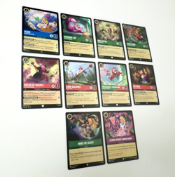 Disney Lorcana Theme Lot - Alice in Wonderland Theme Lot of 10 Cards - Image 1
