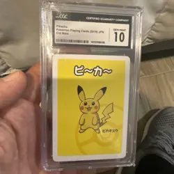 CGC 10 - Pikachu- Old Maid 2019 JPN Pokemon Japanese Babanuki Playing Card Mint - Image 1