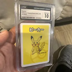 CGC 10 - Pikachu- Old Maid 2019 JPN Pokemon Japanese Babanuki Playing Card Mint - Image 2