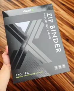 Vault X Signature Black 9-Pocket Exo-Tec Zip Binder - 360 Cards -New-Fast Ship - Image 1