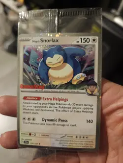 Pokemon Journey Together Hop's Snorlax GameStop Promo Stamped Card #117 Sealed - Image 1