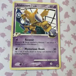 Pokemon Alakazam Platinum Rising Rivals 38/111 LP SP Card Stamp - Image 1