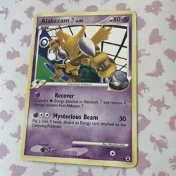 Pokemon Alakazam Platinum Rising Rivals 38/111 LP SP Card Stamp - Image 2