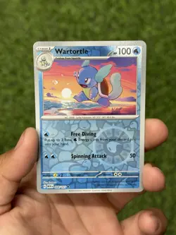 Wartortle Reverse Holo NM 008/165 Scarlet & Violet 151 Pokemon Card - Image 1