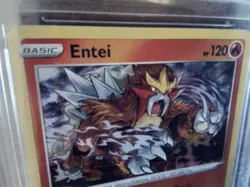 Pokemon vmax gold secret graded art entei sr ar alt 021/159 vstar gx ex Card b12 - Image 2