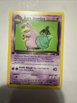 Dark Slowbro 29/82 1st Edition Non Holo Rare Team Rocket Pokemon Card WOTC NM - Image 1