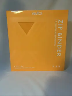 Vault X 12 Pocket Exo-Tec Zip Binder Neon Orange 480 Cards IN HAND SHIPS NOW - Image 1