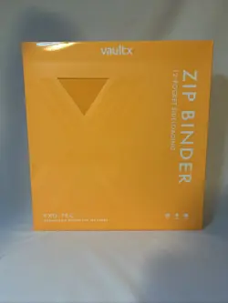 Vault X 12 Pocket Exo-Tec Zip Binder Neon Orange 480 Cards IN HAND SHIPS NOW - Image 2