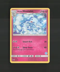 Alolan Ninetales SM128 Sun & Moon Black Star Promo Holo Pokemon Card MP - Image 1