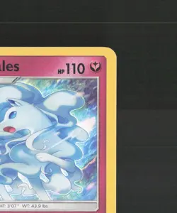 Alolan Ninetales SM128 Sun & Moon Black Star Promo Holo Pokemon Card MP - Image 4