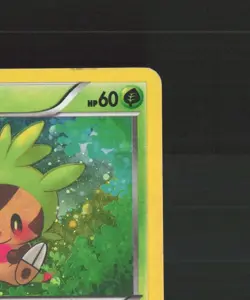 Chespin XY88 XY Black Star Promo Cosmos Holo Pokemon Card DMG - Image 4