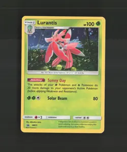 Lurantis SM25 Sun & Moon Black Star Promo Cosmos Holo Pokemon Card MP - Image 1