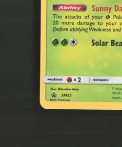 Lurantis SM25 Sun & Moon Black Star Promo Cosmos Holo Pokemon Card MP - Image 5