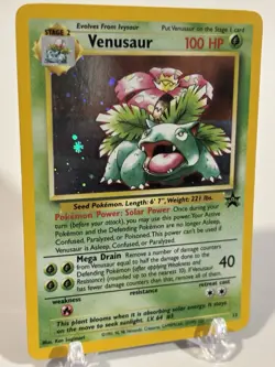 VENUSAUR BLACK STAR PROMO #13 HOLO RARE POKEMON CARD - NM - Game boy Exclusive - Image 2