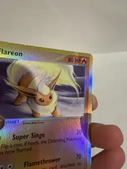Flareon 5/100 Sandstorm E-READER Vintage Reverse Holo Pokemon Card 034 - Image 3