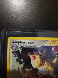 Ampharos Lv. 52 - 1/17 POP Series 7 Promo Holo Rare Pokemon Card - LP - Image 2