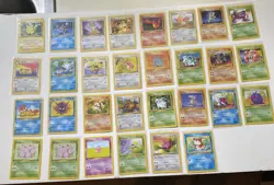 Pokemon Card Lot 1st Edition Cards Non-holo Pikachu Squirtle Meowth Charmander - Image 1
