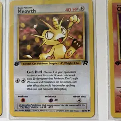 Pokemon Card Lot 1st Edition Cards Non-holo Pikachu Squirtle Meowth Charmander - Image 5