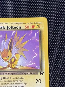 Dark Jolteon - 38/82 - Pokemon Team Rocket 1st Edition Card LP+ - Image 3