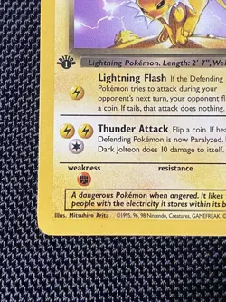 Dark Jolteon - 38/82 - Pokemon Team Rocket 1st Edition Card LP+ - Image 5
