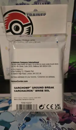 Pokemon Center Garchomp Ground Break Card Sleeves 65 Official TCG - Image 2