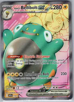 Iono's Bellibolt ex SVP194 SV: Scarlet & Violet Promo Cards - Pokemon Card - NM - Image 1
