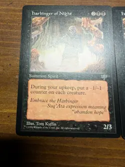 Harbinger of Night Mirage Card Non-Played, Near Mint Condition X2 - Image 2