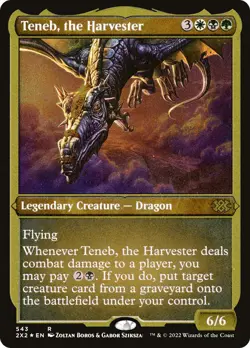 Teneb, the Harvester (Foil Etched) Double Masters 2022 Foil for sale online - Image 1
