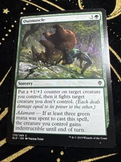 Outmuscle - Throne of Eldraine - Magic the Gathering MTG Nice! - Image 1