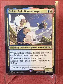 MTG Avatar - Aang Swift Savior (Foil), Toph Metalbender, Sokka Bold Boomerang - Image 4