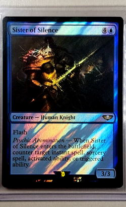 2022 MTG Magic the Gathering Warhammer 40000 40k Surge Foil 26 Sister of Silence - Image 1