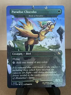 Paradise Chocobo Birds of Paradise (Borderless) MTG Final Fantasy Foil #0483 - Image 1