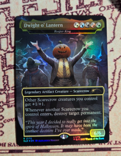 MTG Foil Dwight o' Lantern Reaper King Secret Lair Office Dwight's Destiny NM - Image 1