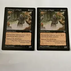(2) Harbinger of Night Mirage MTG NM Magic: The Gathering Free Ship - Image 1