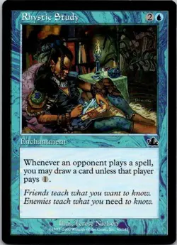 MTG Magic The Gathering Rhystic Study Prophecy Played See Scan K - Image 1