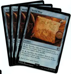 x4 World Map - Foil - 0270 - Final Fantasy - MTG - NM/M - Image 1