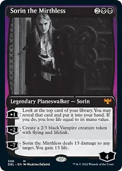 MTG Sorin the Mirthless Innistrad: Double Feature 398 Regular Mythic for sale online - Image 1