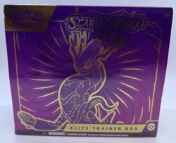 Pokemon TCG: Scarlet And Violet English Base ETB (Purple) Miraidon New Sealed - Image 1