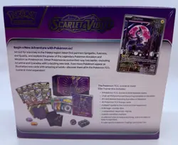 Pokemon TCG: Scarlet And Violet English Base ETB (Purple) Miraidon New Sealed - Image 2