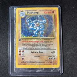 1999 Pokemon - FACTORY SEALED 1st Edition MACHAMP 8/102 - Holo - Image 1