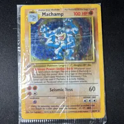 1999 Pokemon - FACTORY SEALED 1st Edition MACHAMP 8/102 - Holo - Image 2