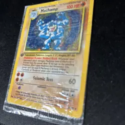 1999 Pokemon - FACTORY SEALED 1st Edition MACHAMP 8/102 - Holo - Image 3