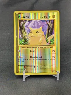 2016 Pokemon Pikachu 35/108 Reverse Holo Foil XY Evolutions LP - Image 1