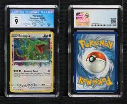 Amazing Rare - Rayquaza Pokemon Sword & Shield Vivid Voltage CGC 9 Mint - Image 3
