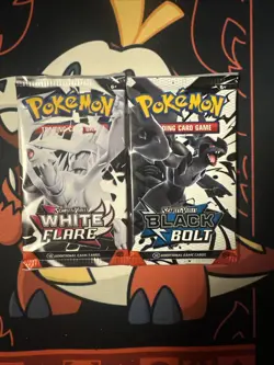 Pokemon TCG: Scarlet & Violet Black Bolt White Flare Booster Packs X2 Ships Fast - Image 1