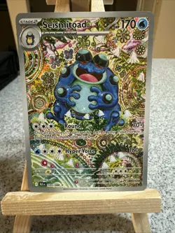 Pokemon TCG Seismitoad Illustration Rare Black Bolt 105/086 - Image 1