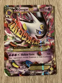 Pokemon TCG M Gengar EX - Promo Black Star - XY166 - HP - Image 1