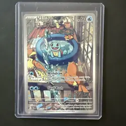 Squirtle 148/142 - Stellar Crown Illustration Rare Pokemon TCG - Image 1