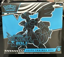 Pokemon TCG Scarlet Violet Black Bolt ETB Elite Trainer Box New Sealed - Image 1